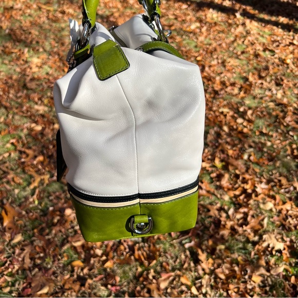 Coach Madison Sabrina Spectator Large Leather Shopper Satchel Hobo NWT Parchment - Picture 6 of 16